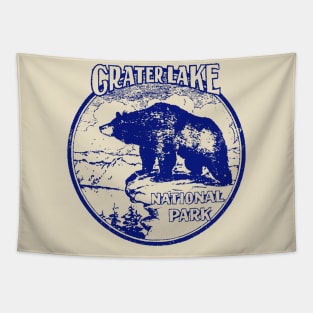 Crater Lake National Park Vintage Tapestry