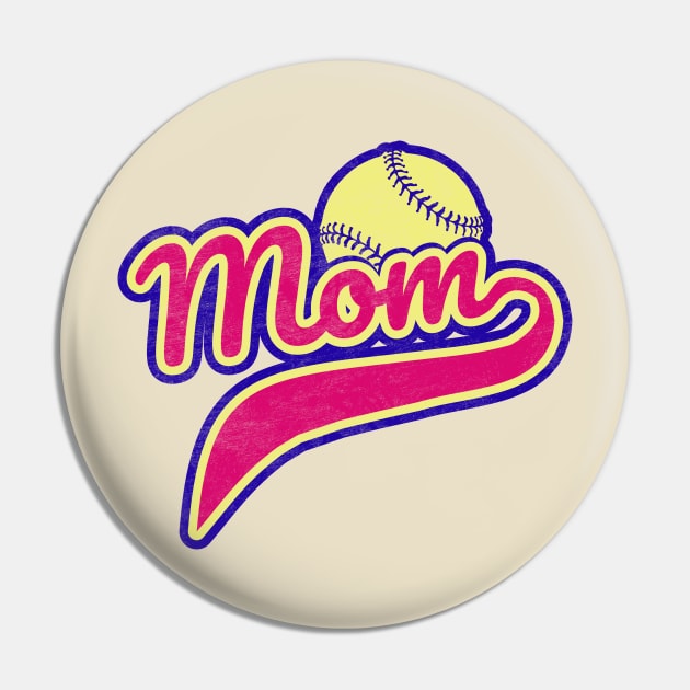 softball Pin by SpaceImagination