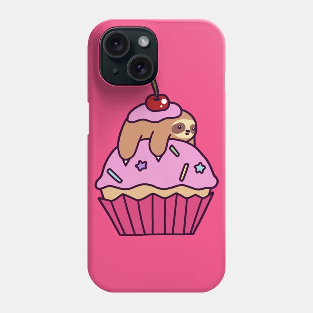 Cupcake Sloth Phone Case by saradaboru