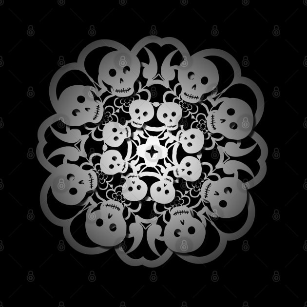 Skull Snowflake by MortemPosts