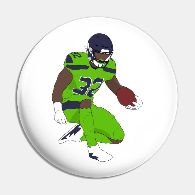 Chris Carson Pin by SickSticksCo