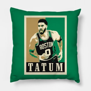 Jayson Tatum Pop Art Style Pillow