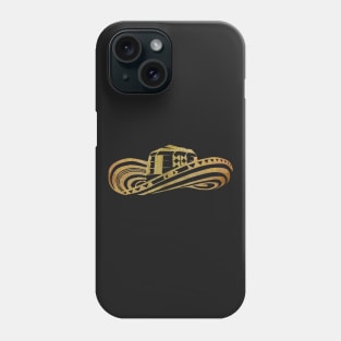 Colombian Sombrero Vueltiao in Gold Leaf Phone Case