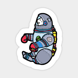 Astro Bunny the space astronaut rabbit Magnet