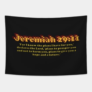 Jeremiah 29:11 Bible Verse - For I know the plans I have for you Tapestry