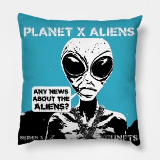 Cool 80's Retro Alien Sci Fi Pillow