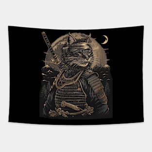 Cat Ninja Tales Whiskered Assassin Tapestry