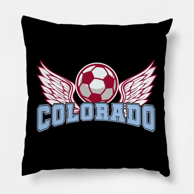 Colorado Soccer Pillow by JayD World