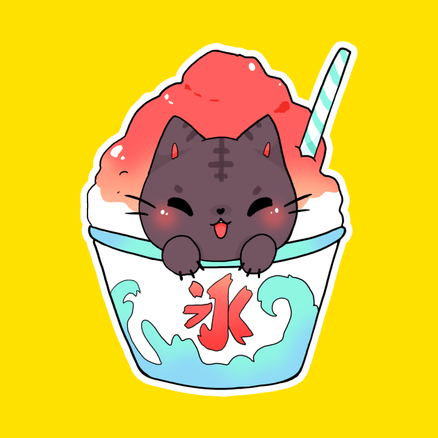 CatKigori - kakigori cat by linkitty