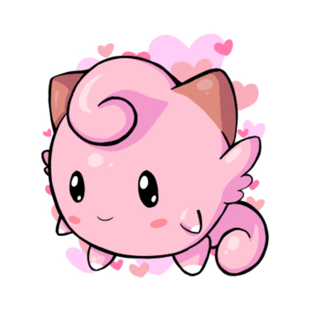 clefairy hearts t shirt