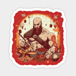 kratos cooking Magnet