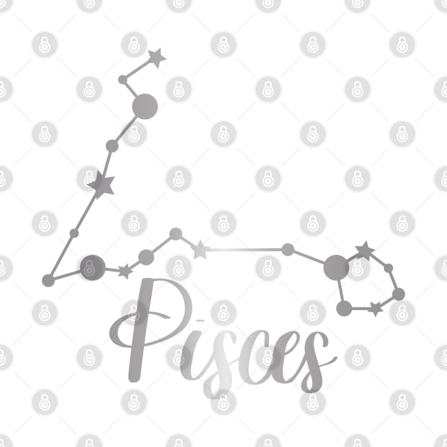 Pisces Zodiac Constellation in Silver by Kelly Gigi