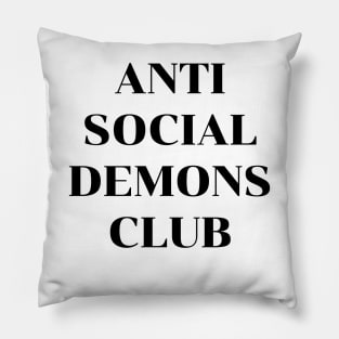 ANTI SOCIAL DEMONS CLUB Pillow