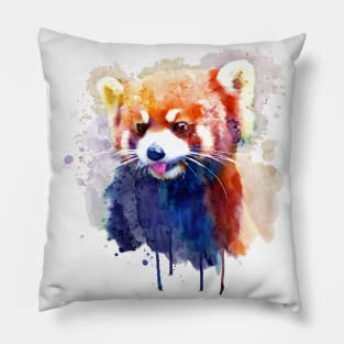 Red Panda Portrait Pillow