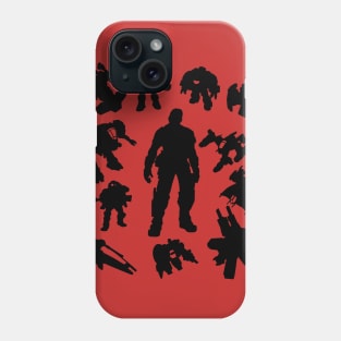 Space Humans in Black Phone Case