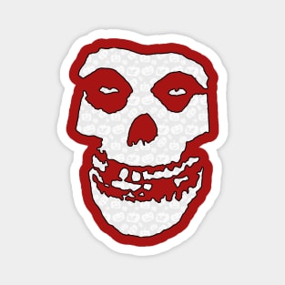 Crimson Ghost - White Halloween Pumpkins Magnet