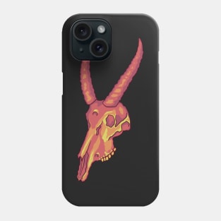 Neon Antelope Skull Phone Case