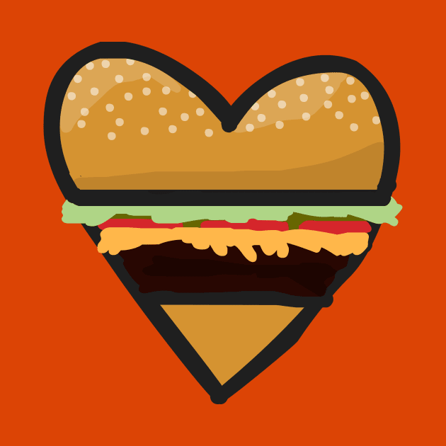 Hamburger love by schlez