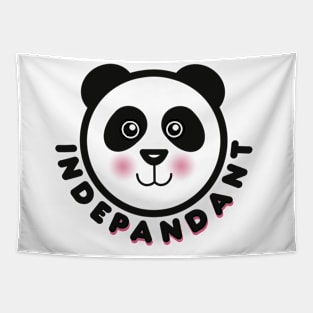 Indepandant Panda Pun Tapestry