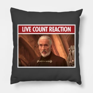 Live dooku reaction Pillow