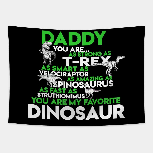 Daddy Dinosaur Tapestry by ItzMiller