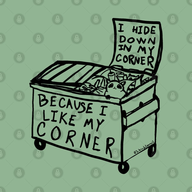 Dumpster Raccoon - inspired by lyrics from the Mountain Goats by 2Birds1Pencil