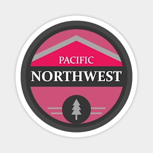 Pacific Northwest - pink version Magnet