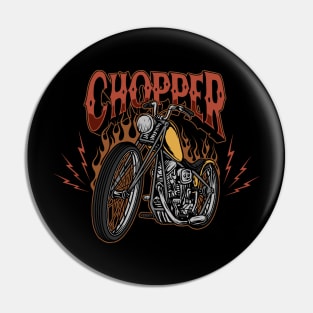 chopper custom bike Pin