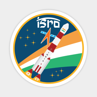 ISRO Indian Space Research PSLV Rocket Space Design Magnet