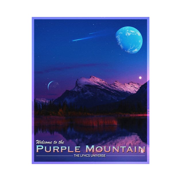 POSTCARD: PURPLE MOUNTAIN. by LFHCS