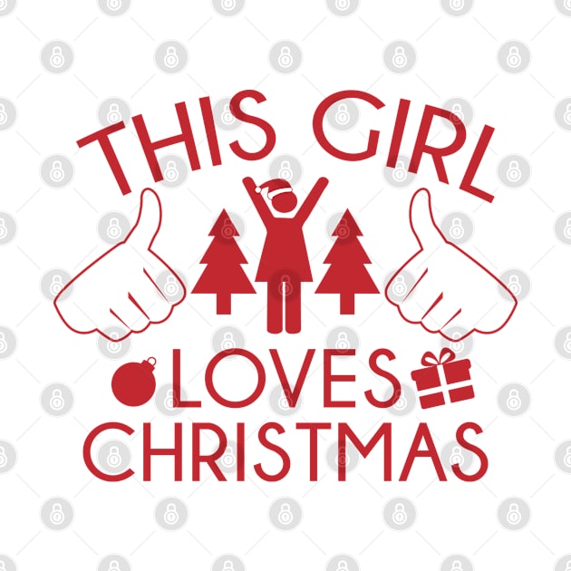 This Girl Loves Christmas by VectorPlanet