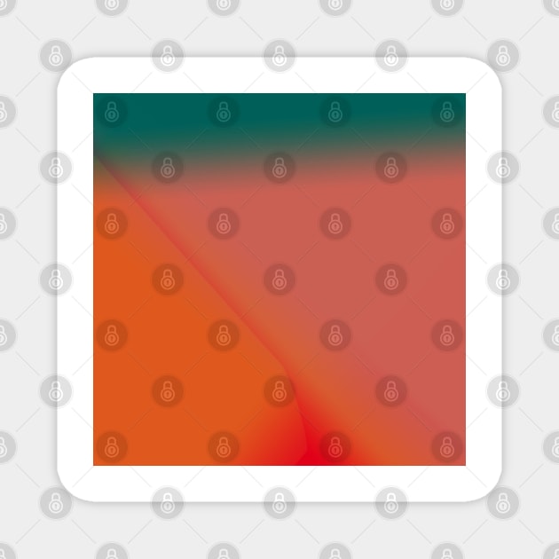 red green gradient Magnet by Artistic_st