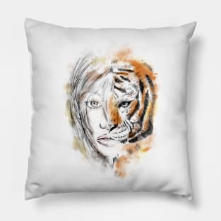 Lady Tiger Pillow