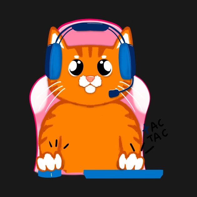 Cat Gamer On the Internet, nobody knows you're a cat by SusanaDesigns