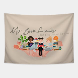 My Book Friends Logo on Natural Tapestry