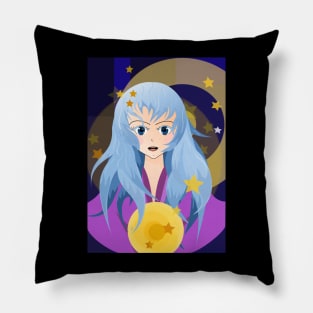 Fairy manga girl, style 90s Pillow