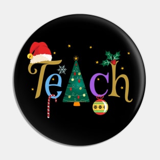 Pretty Teacher's Christmas Holiday Pin