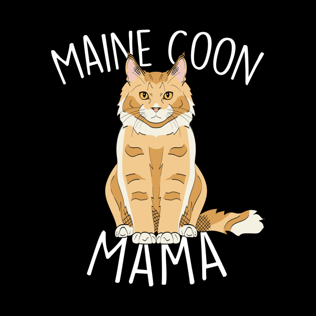 Maine Coon Cat Mama by Psitta