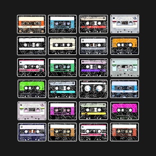 Cassette Tapes Mixtapes Radio Music Boom Box Dance T-Shirt