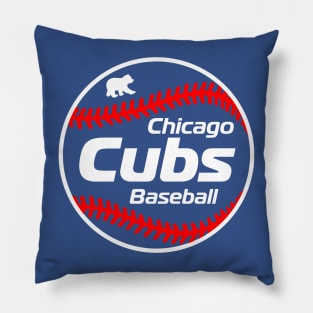 Cubs 80s Retro Ball Pillow