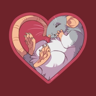 Heart Rat: Hooded Gray T-Shirt