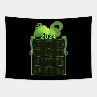 2024 New Year Green Earth Dragon Tapestry