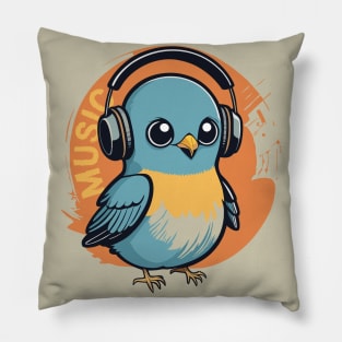 Baby Bird with Headphone Pillow