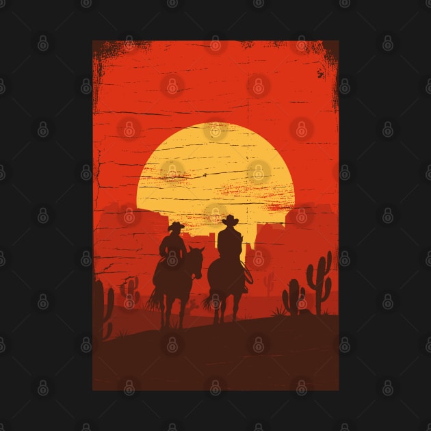 Cowboys of the Wild West - Rectangle by JingleSnitch