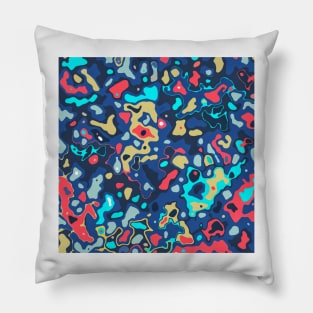 Psychedelic Colorful Inkscape Pillow