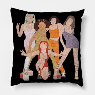 girls spice music 90s Pillow