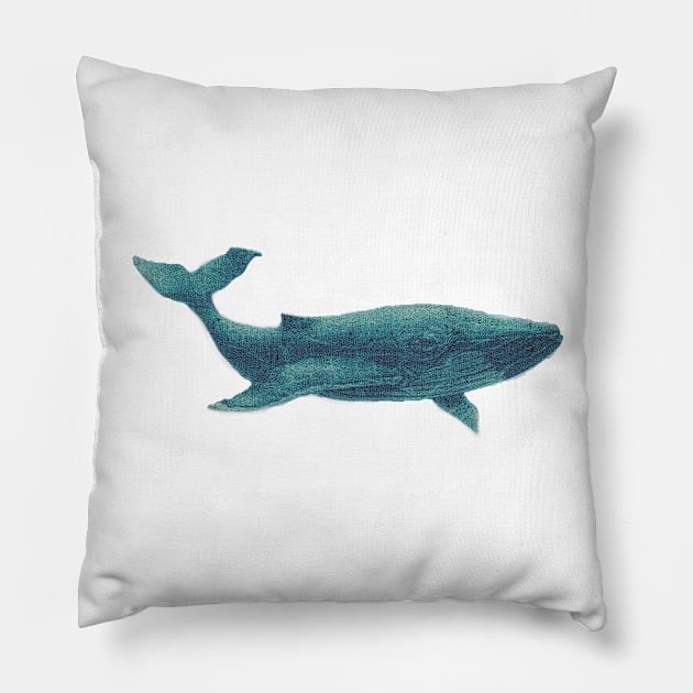 Whale from the depths of the ocean Pillow by EmeraldWasp