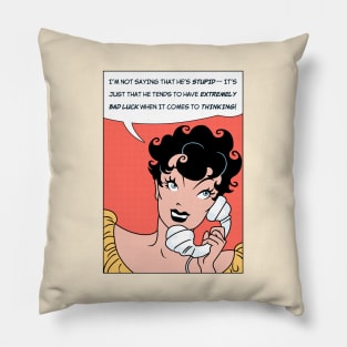 Girl on the Phone Pillow