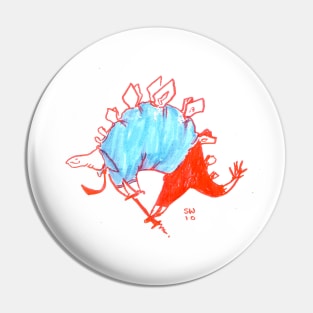 Pogo Stegosaurus Pin