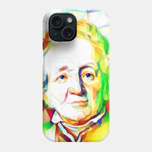 Leopold von Ranke Colourful Portrait | Leopold von Ranke Artwork 11 Phone Case